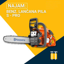 Učitajte sliku u preglednik galerije, Najam benzinske lancane pile Husqvarna