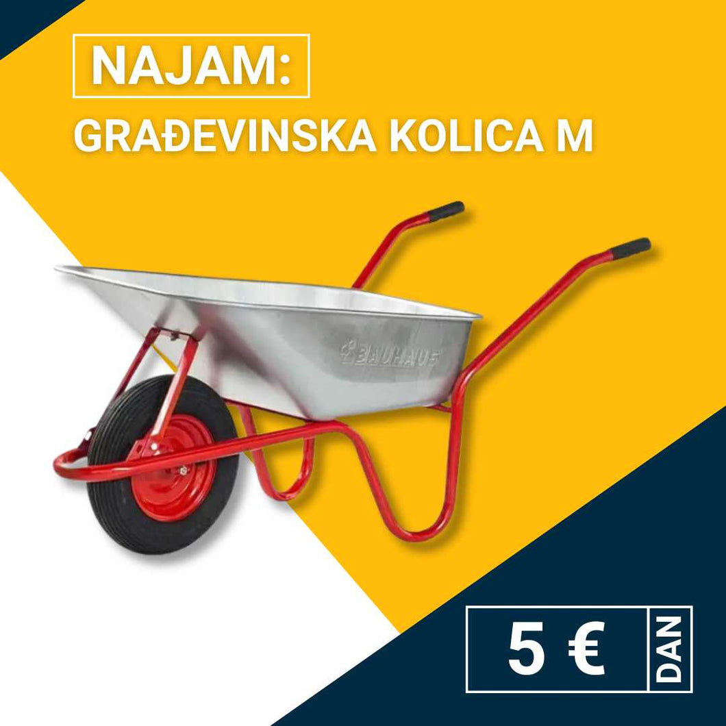 Najam građevinskih kolica M