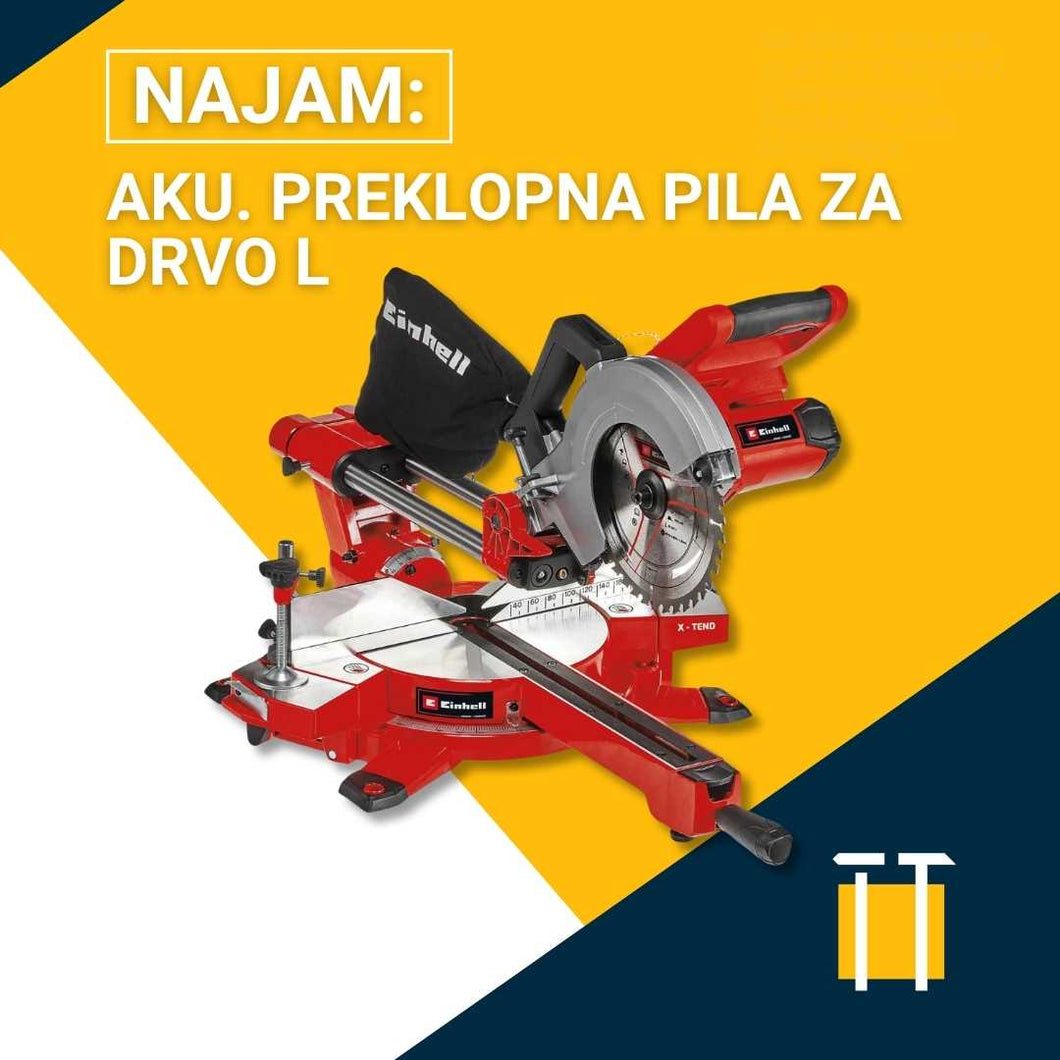 Najam akumulatorske preklopne pile za drvo L