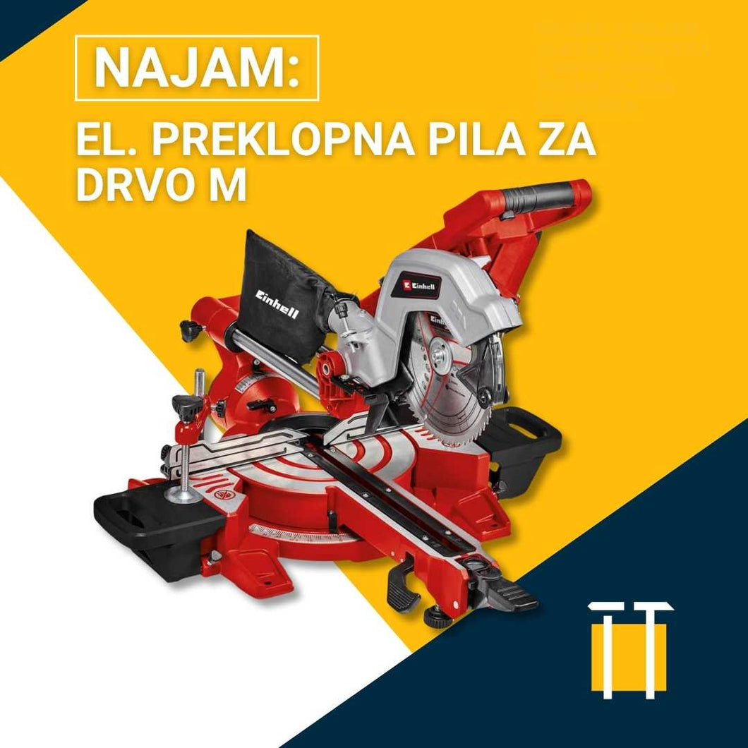 Najam električne preklopne pile za drvo M
