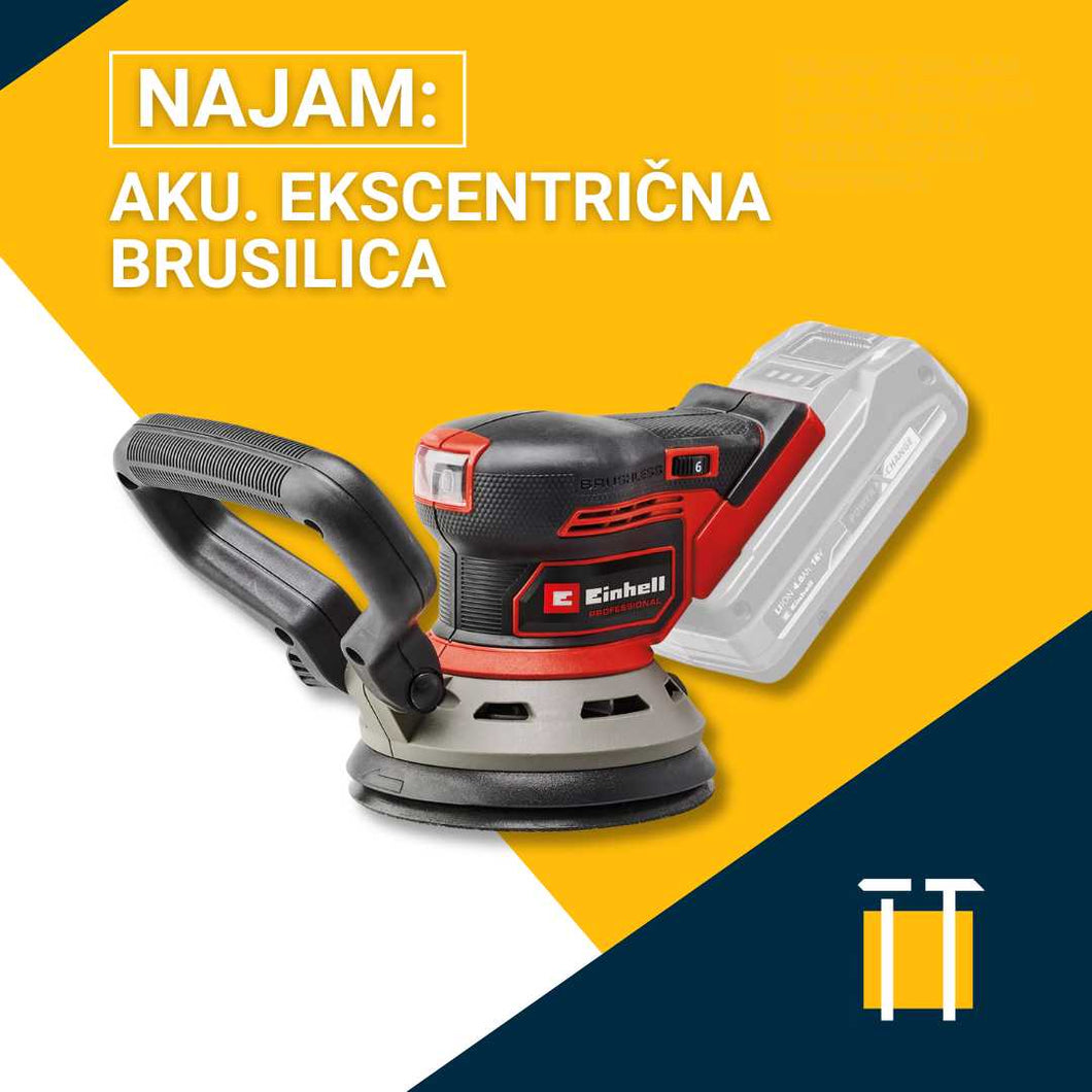 Najam aku. ekscentrične brusilice