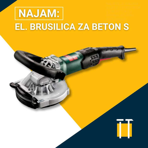 Najam električne brusilice za beton S