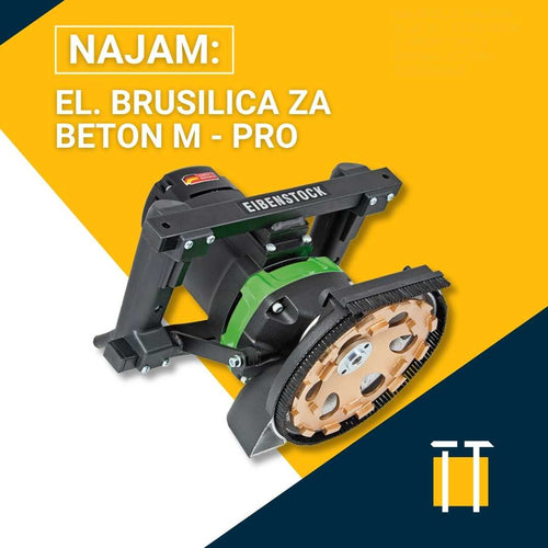 Najam električne brusilice za beton M - PRO