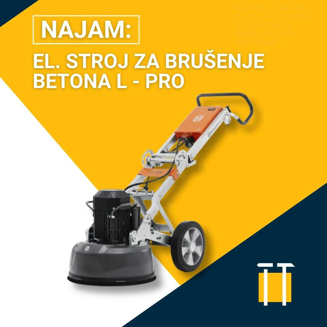 Najam el. stroja za brušenje betona L - PRO