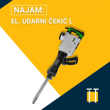 Učitajte sliku u preglednik galerije, Najam udarnog čekića ISKRA
