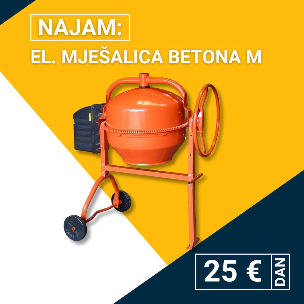 Najam el. mješalice betona M