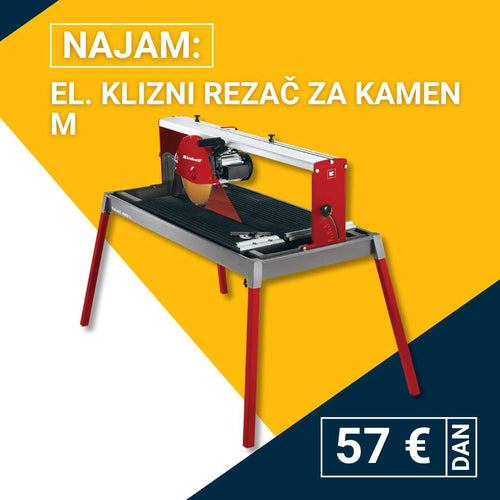Najam el. kliznog rezača za kamen M