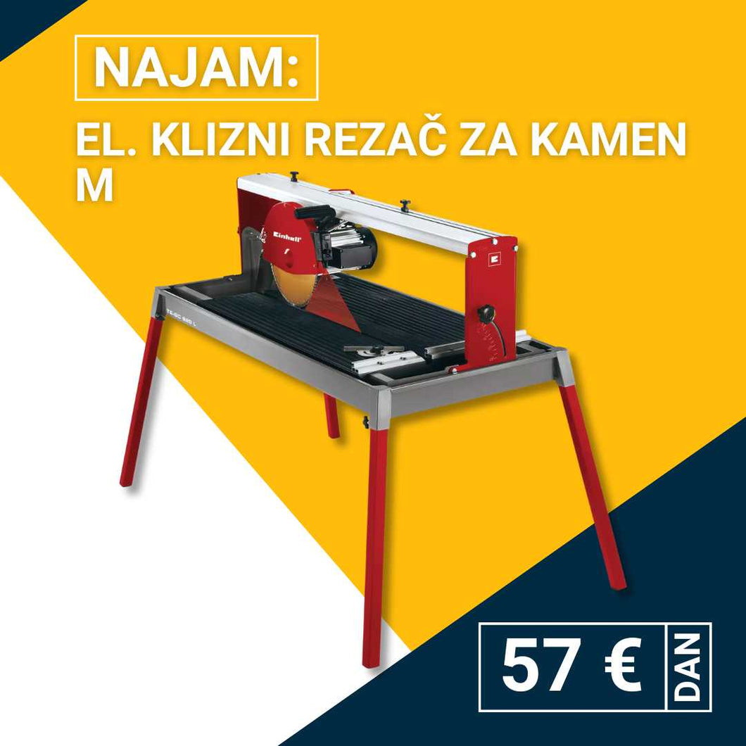 Najam el. kliznog rezača za kamen M