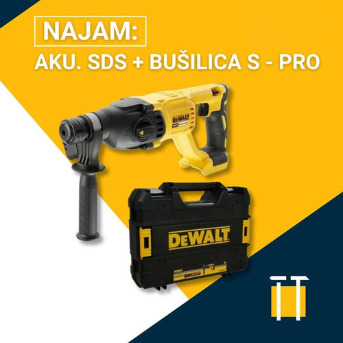 Najam akumulatorske SDS+ bušilice S - PRO