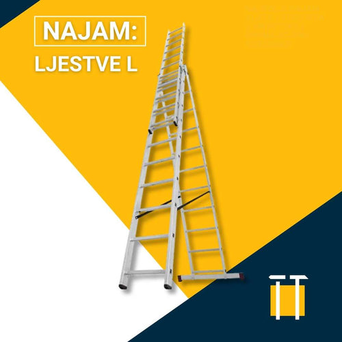 Najam alu ljestvi za rad do 7.3 metara