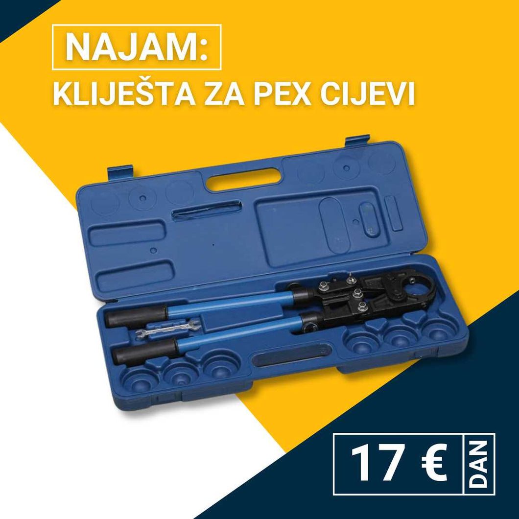 Najam klješta za PEX cijevi