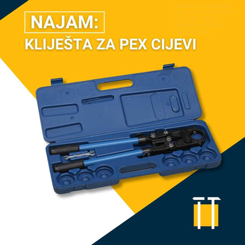 Najam klješta za PEX cijevi