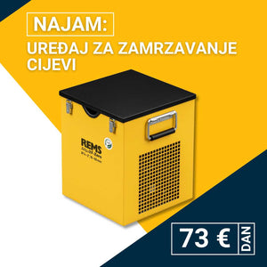 Najam uređaja za zamrzavanje cijevi