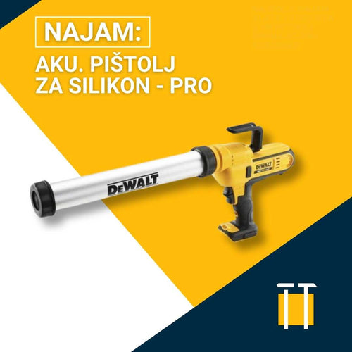 Najam akumulatorskog pištolja za silikon