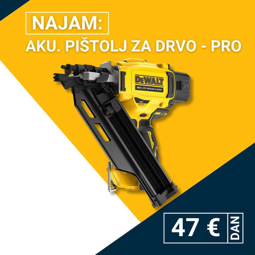 najam pneumatskog pištolja za čavle