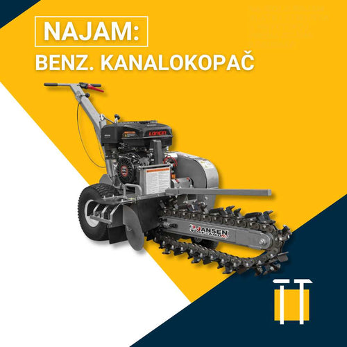 Najam benz. kanalokopača