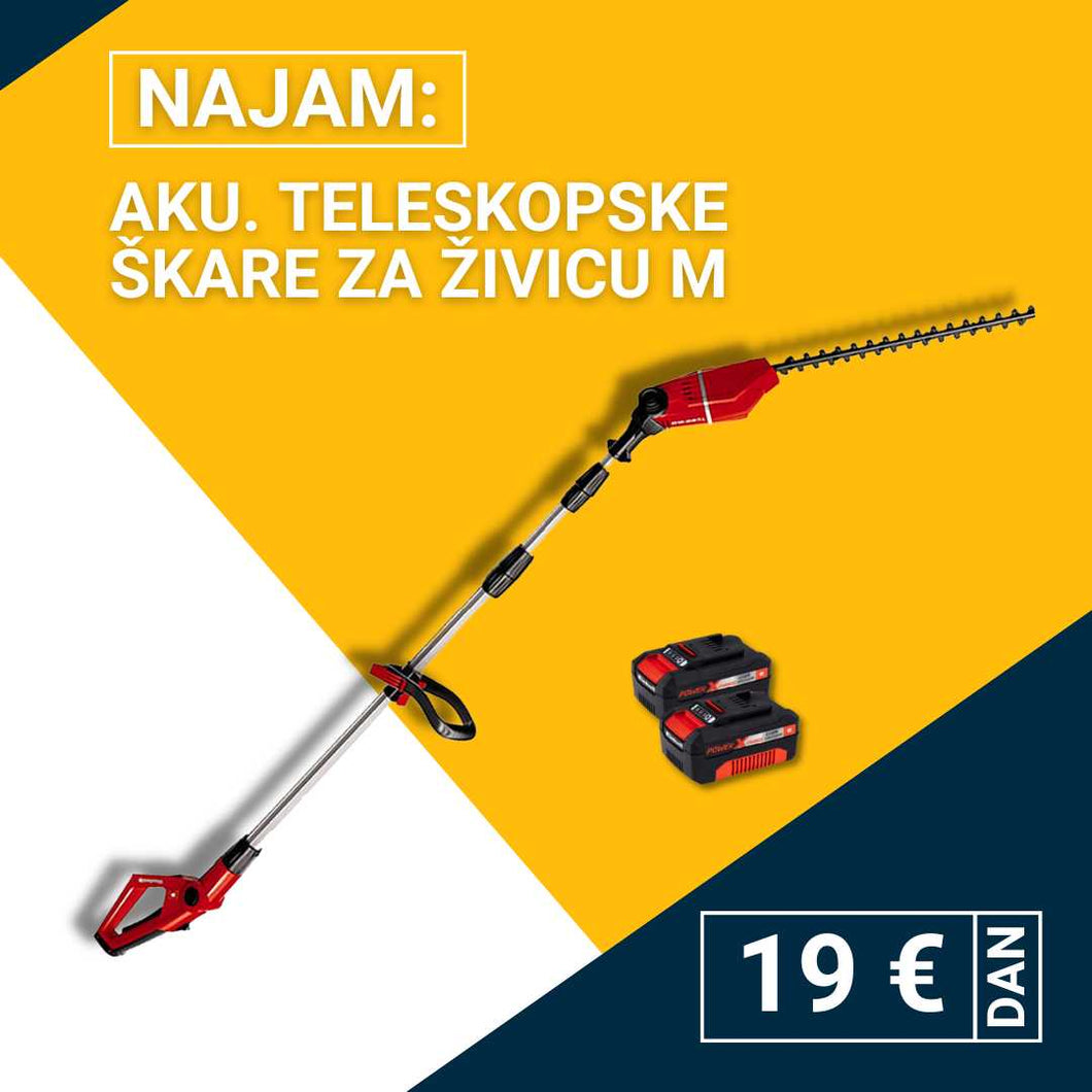 Teleskopske škare za živicu Einhell dnevni najam