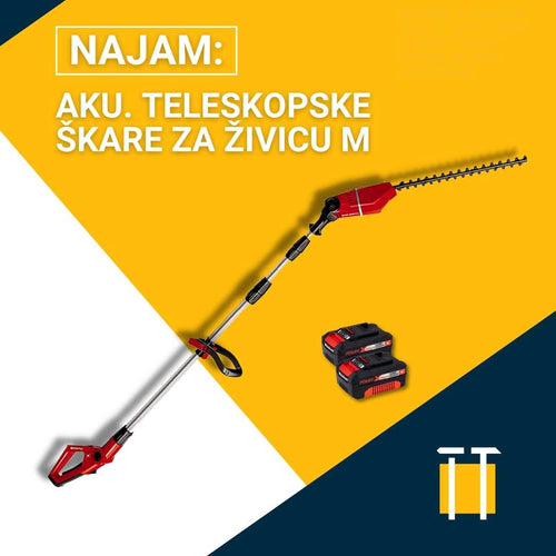 Teleskopske škare za živicu Einhell dnevni najam