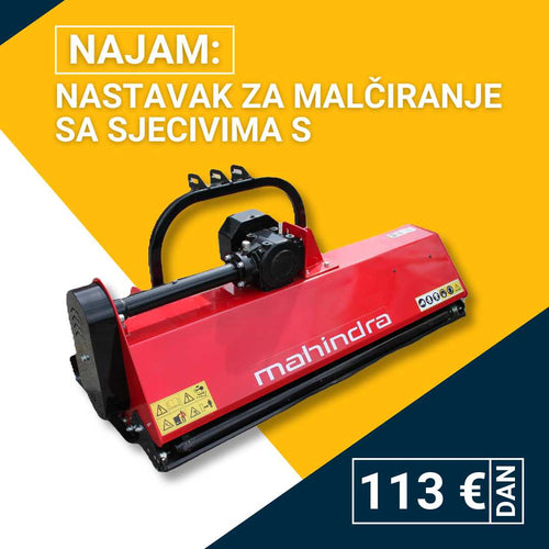 Najam nastavka za malčiranje sa sjecivima S