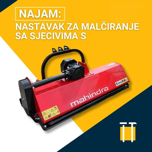 Najam nastavka za malčiranje sa sjecivima S