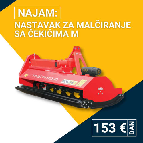 Najam nastavka za malčiranje sa čekićima M