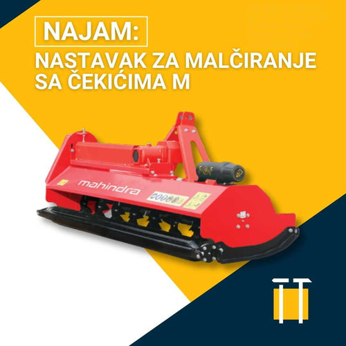 Najam nastavka za malčiranje sa čekićima M