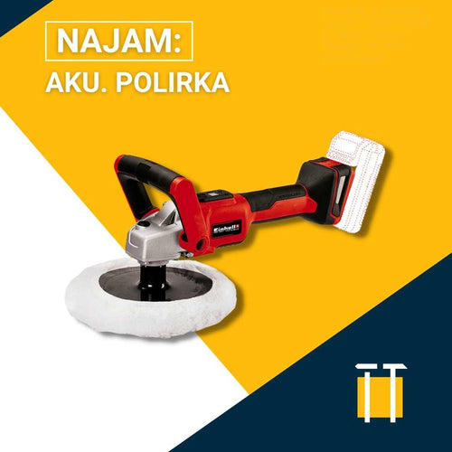 najam akumulatorske baterijske polirke