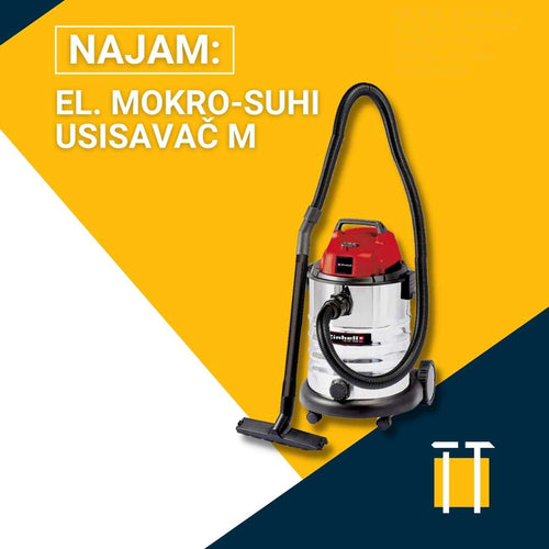 najam mokro suhog usisavača