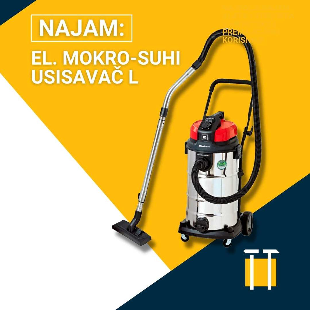 najam industrijskog usisavača za šutu
