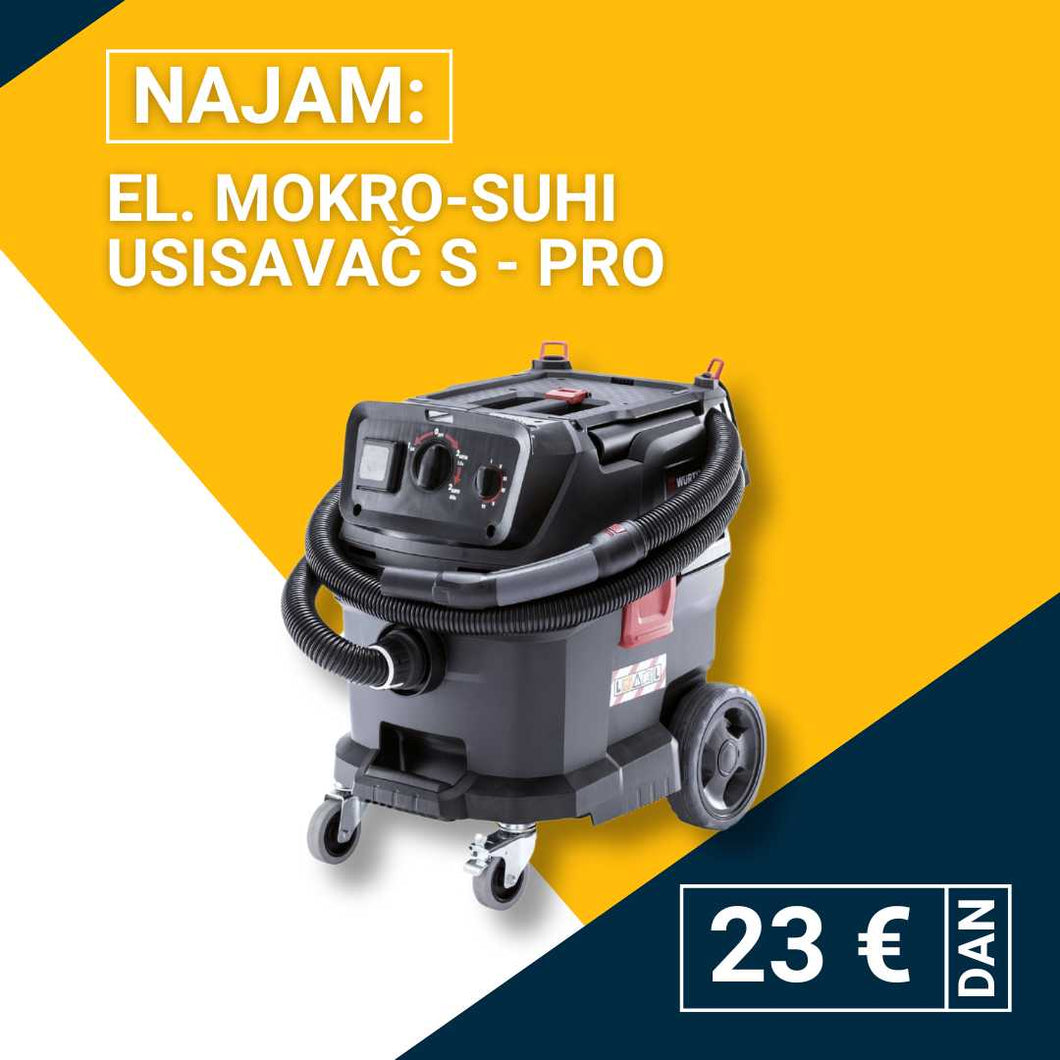 Najam el. mokro-suhog usisavača S - PRO