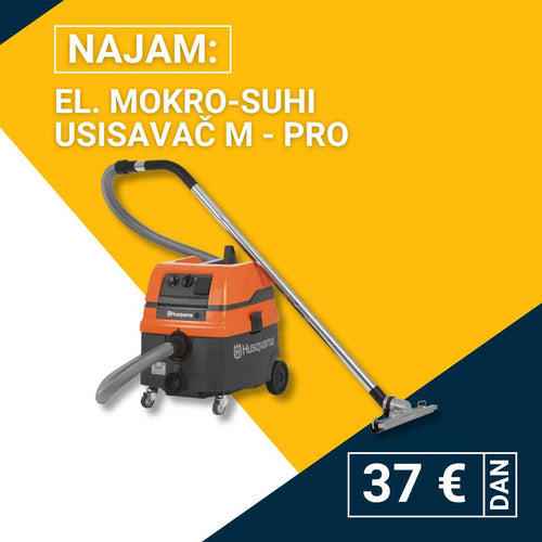 Najam električnog mokro-suhog usisavača M - PRO