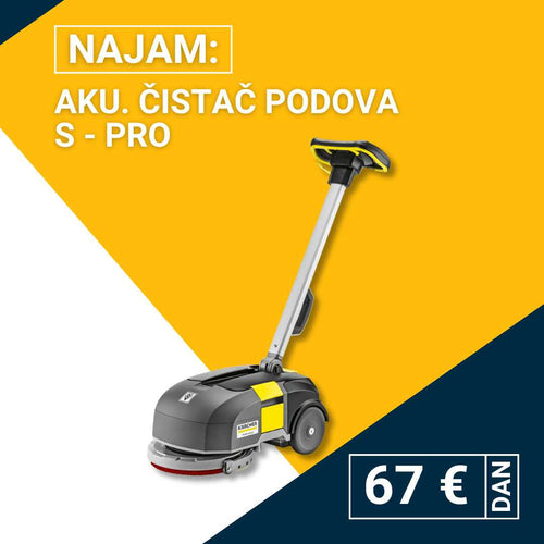 Najam aku. čistača podova S - PRO