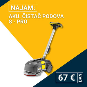 Najam aku. čistača podova S - PRO