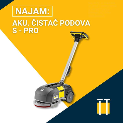 Najam aku. čistača podova S - PRO