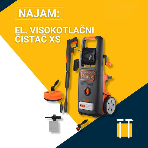 najam visokotlačnog čistača - Black & Decker Miniwash 2500