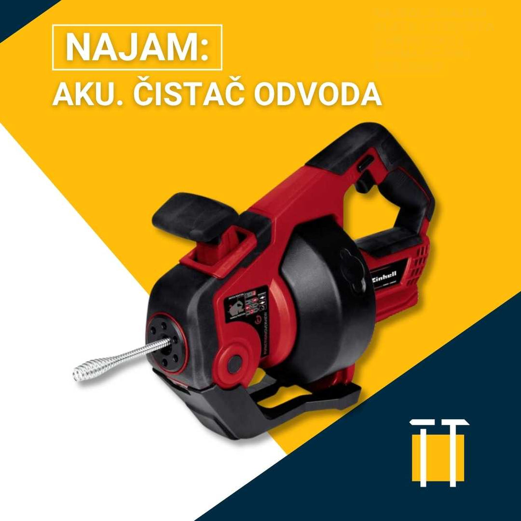 Najam akumulatorskog čistača odvoda