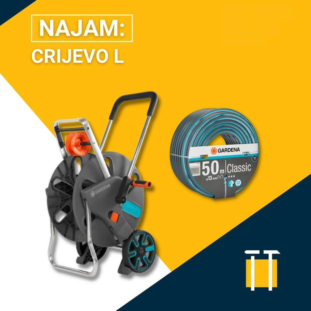 Najam crijeva L 50 m s kolicima