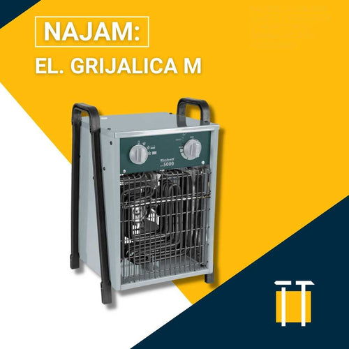 najam električne građevinske grijalice kalorifer