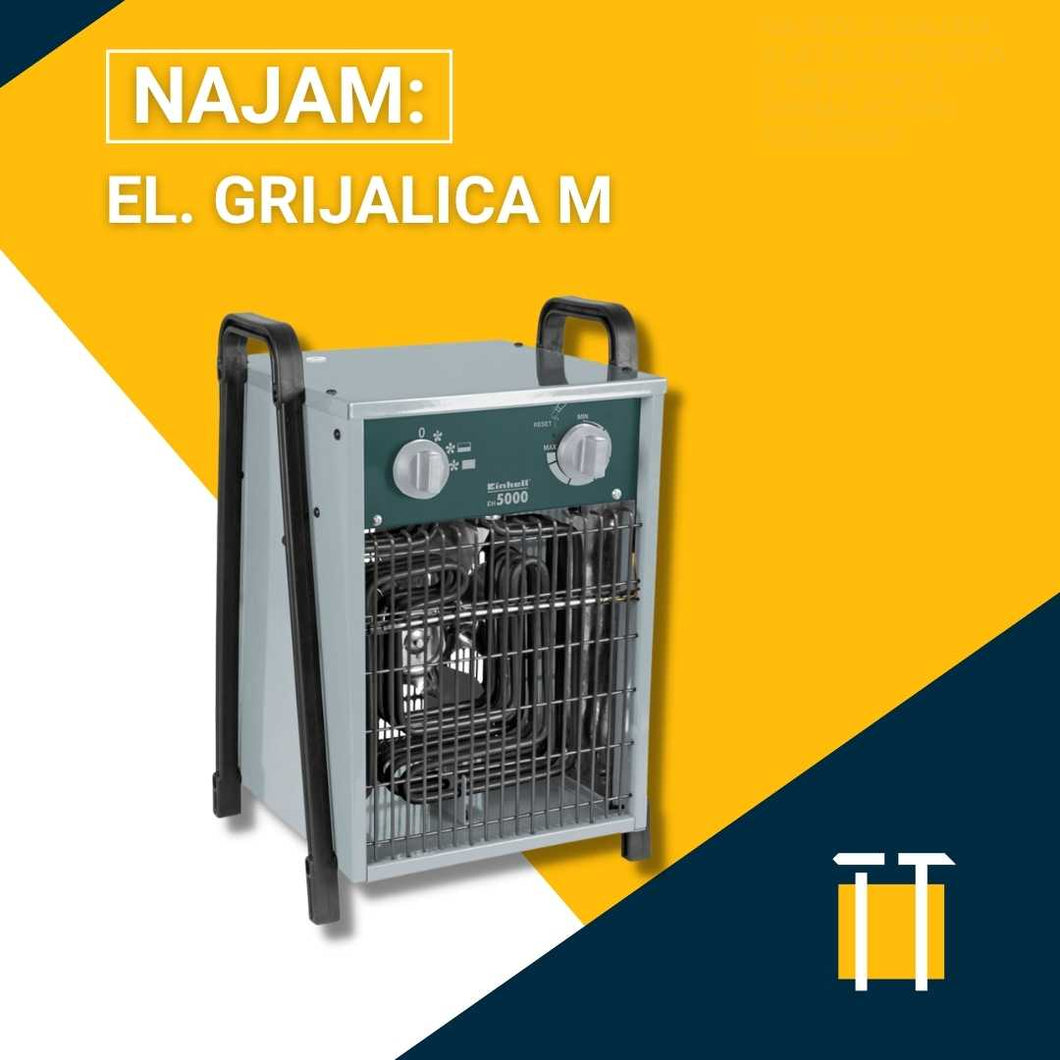 najam električne građevinske grijalice kalorifer