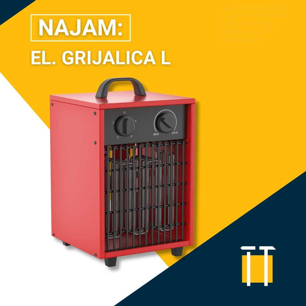 najam električne građevinske grijalice kalorifer