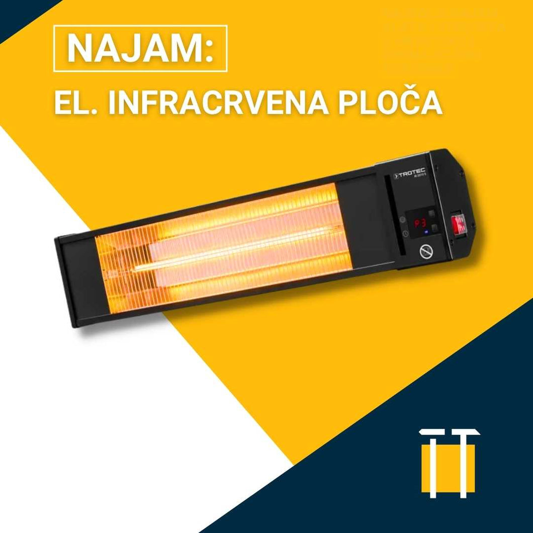 Najam infracrveni grijač za terase, balkone, vanjske prostore
