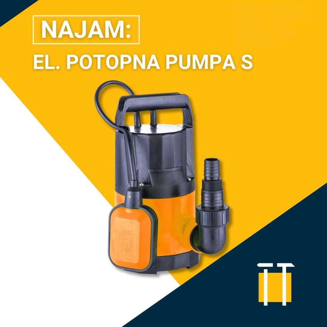 najam potopne pumpe za vodu