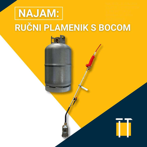 Najam ručnog plamenika s bocom