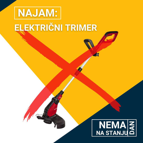 Einhell strujni električni trimer dnevni najam